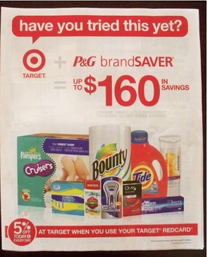 target coupon. receieved a Target Coupon