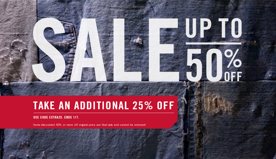 Levi&#39;s: Sale Up To 50% Off! Plus, Get An Additional 25% Off! - Freebies2Deals