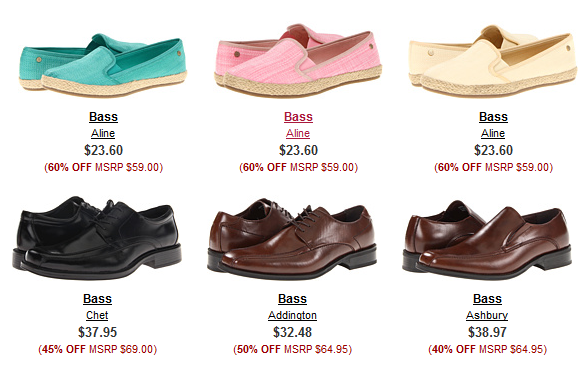 6pm: Bass Shoes Sale! Plus, FREE Shipping! - Freebies2Deals