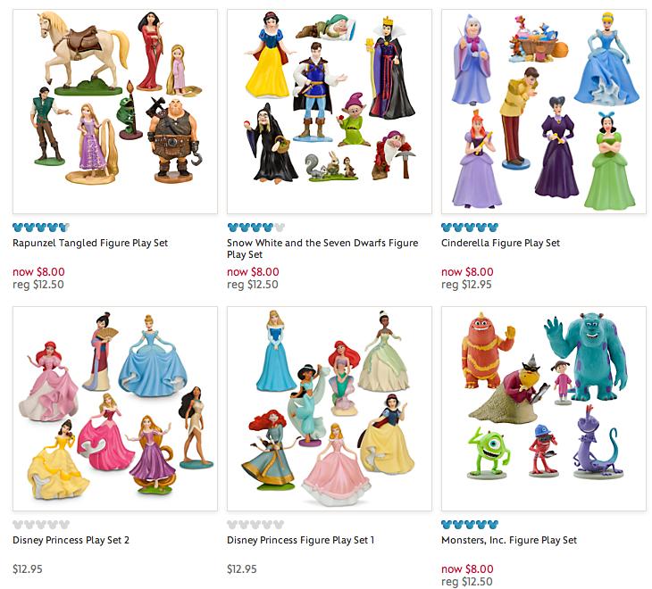 WOW! Right now on the Disney Store site, select Disney Figure Play 