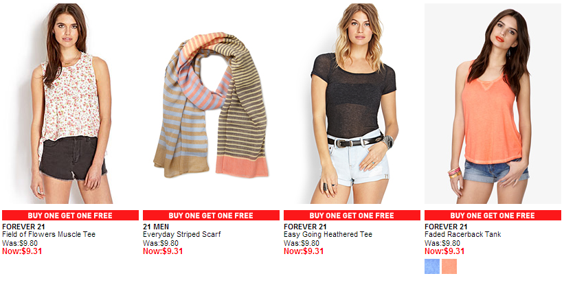 Forever 21 Buy One Get One Free