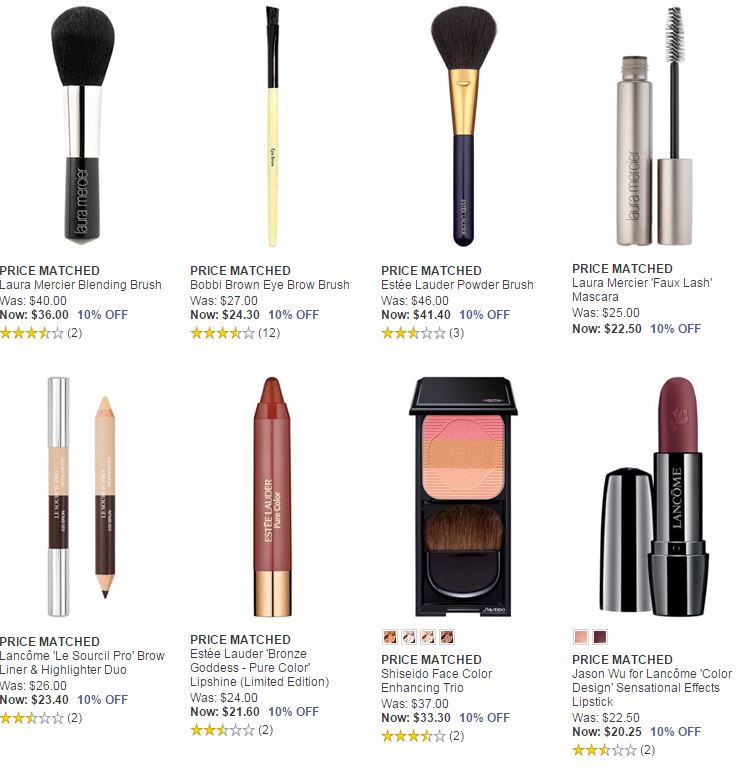 Nordstrom is Price Matching with items up to 30% off! They have makeup ...