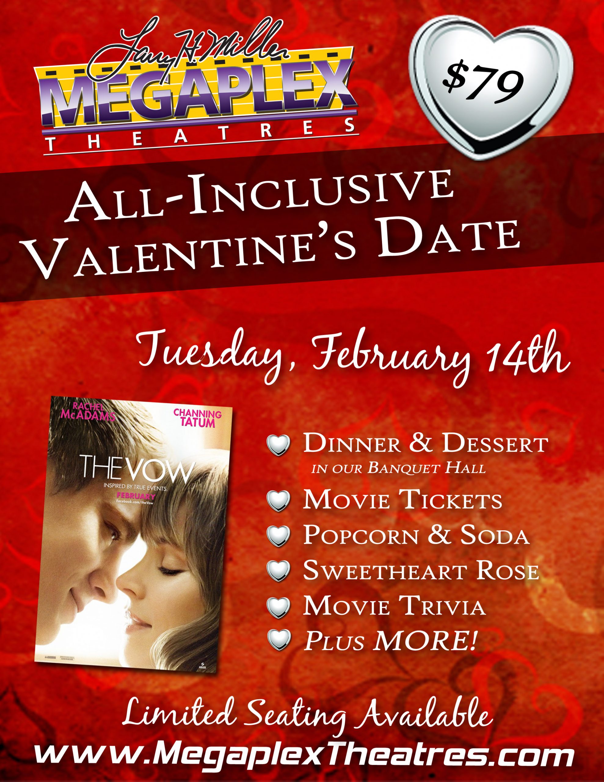 Utah Readers Only 79 for an AllInclusive Valentine's Dinner & Movie