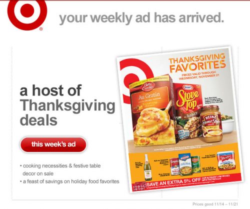 Heads Up: More Thanksgiving Grocery Deals On Target's Online Ad ...