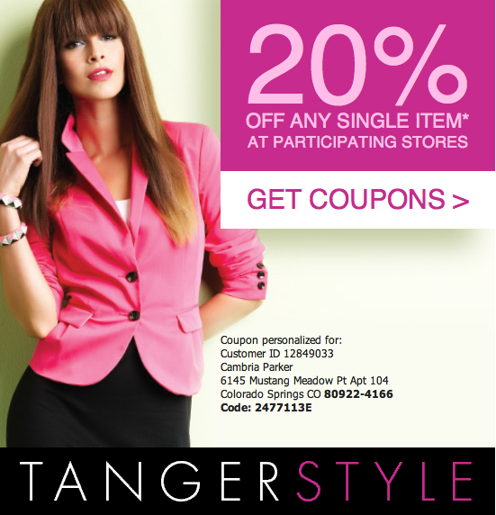 tanger outlet coupons nike