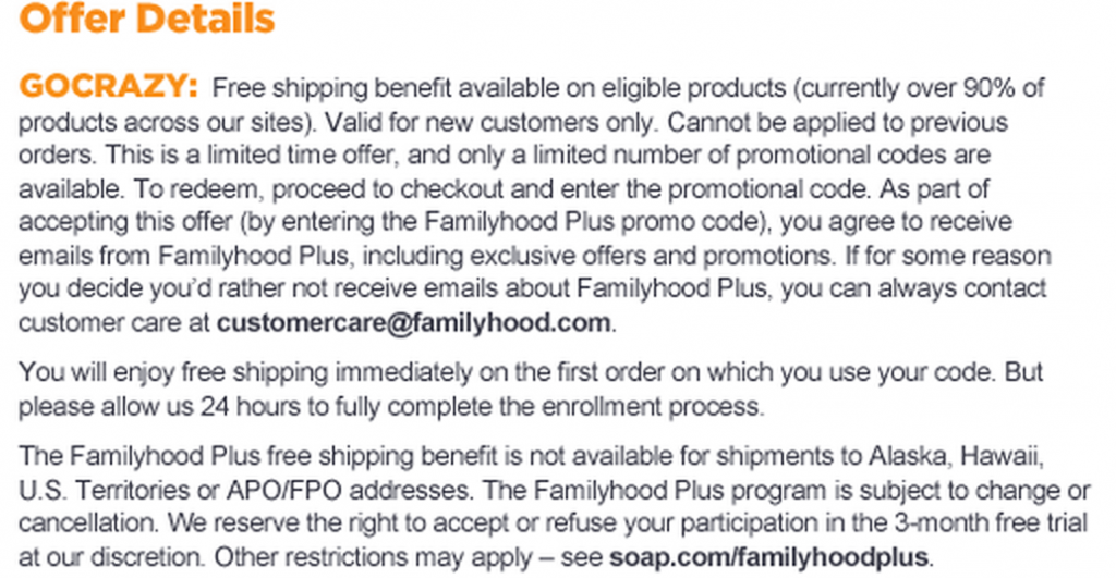 freebies2deals free shipping soap.com