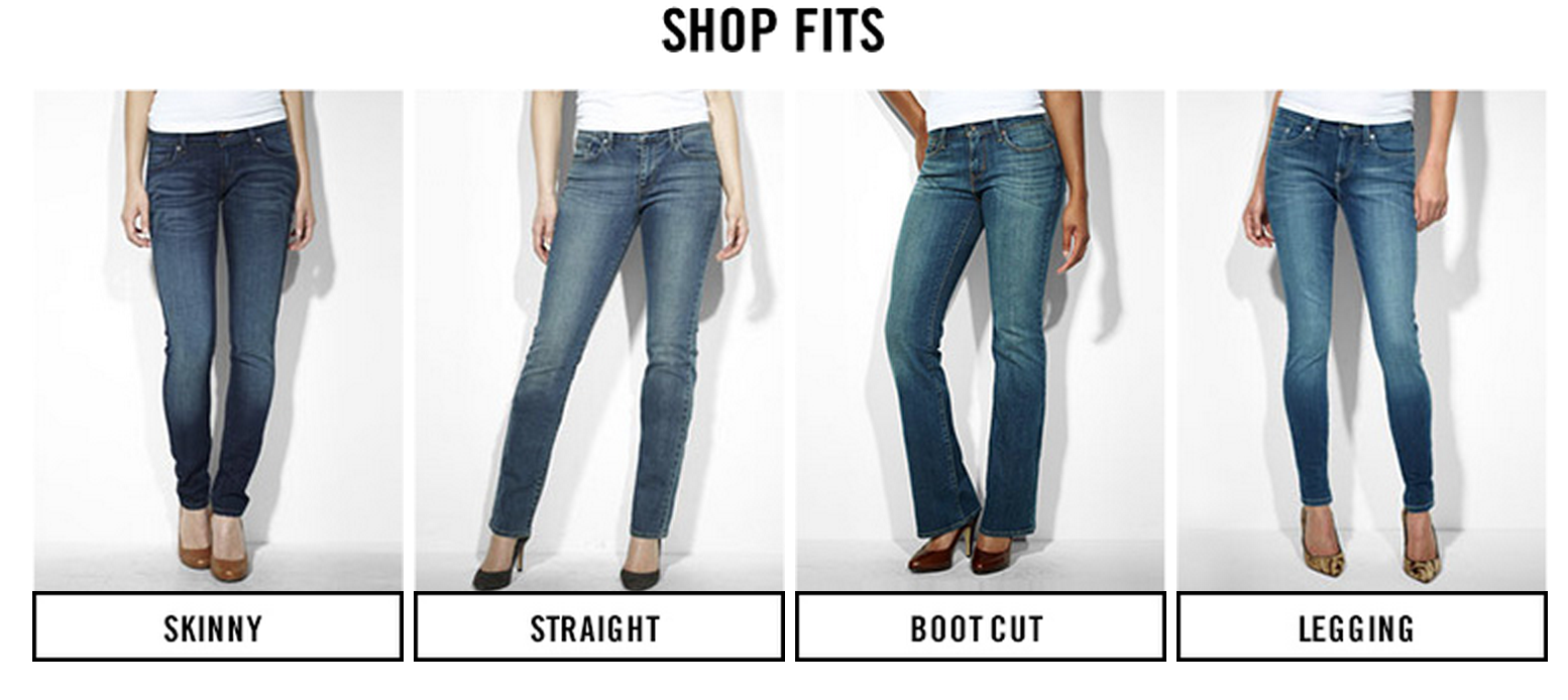 Типы джинсов женских