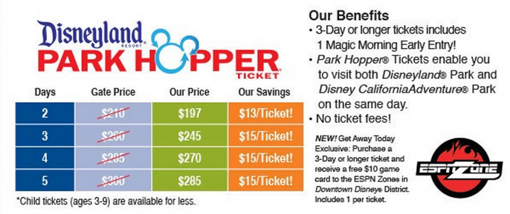 Daily Deal On Disneyland Tickets Deals And Coupons For Traveling 