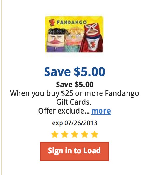 freebies2deals fandango discount gift card