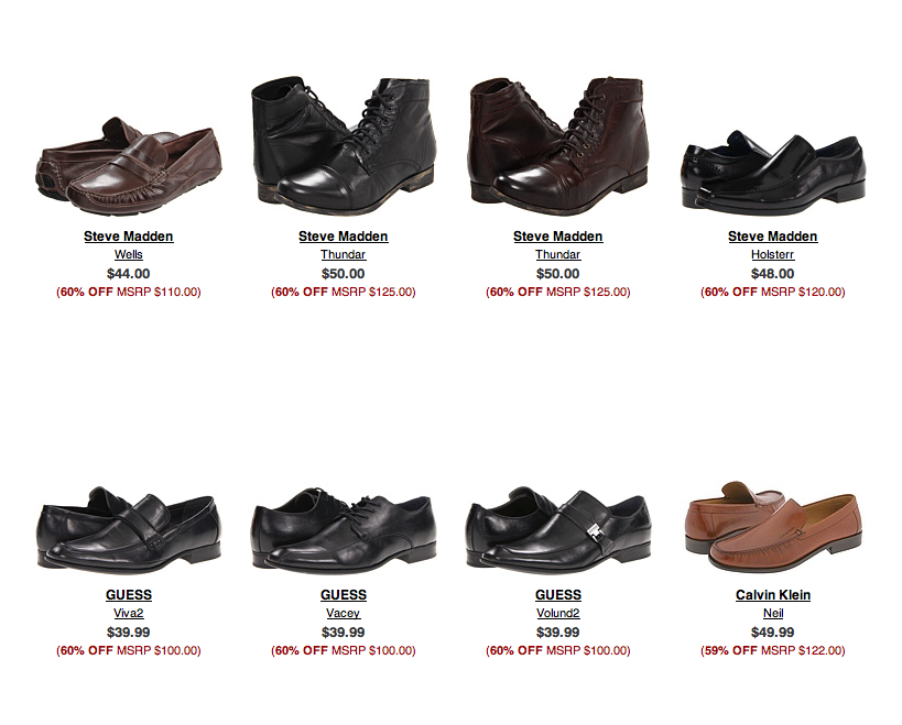 6PM Men s Dress Shoe Sale FREE Shipping Prices Up To 70 Off