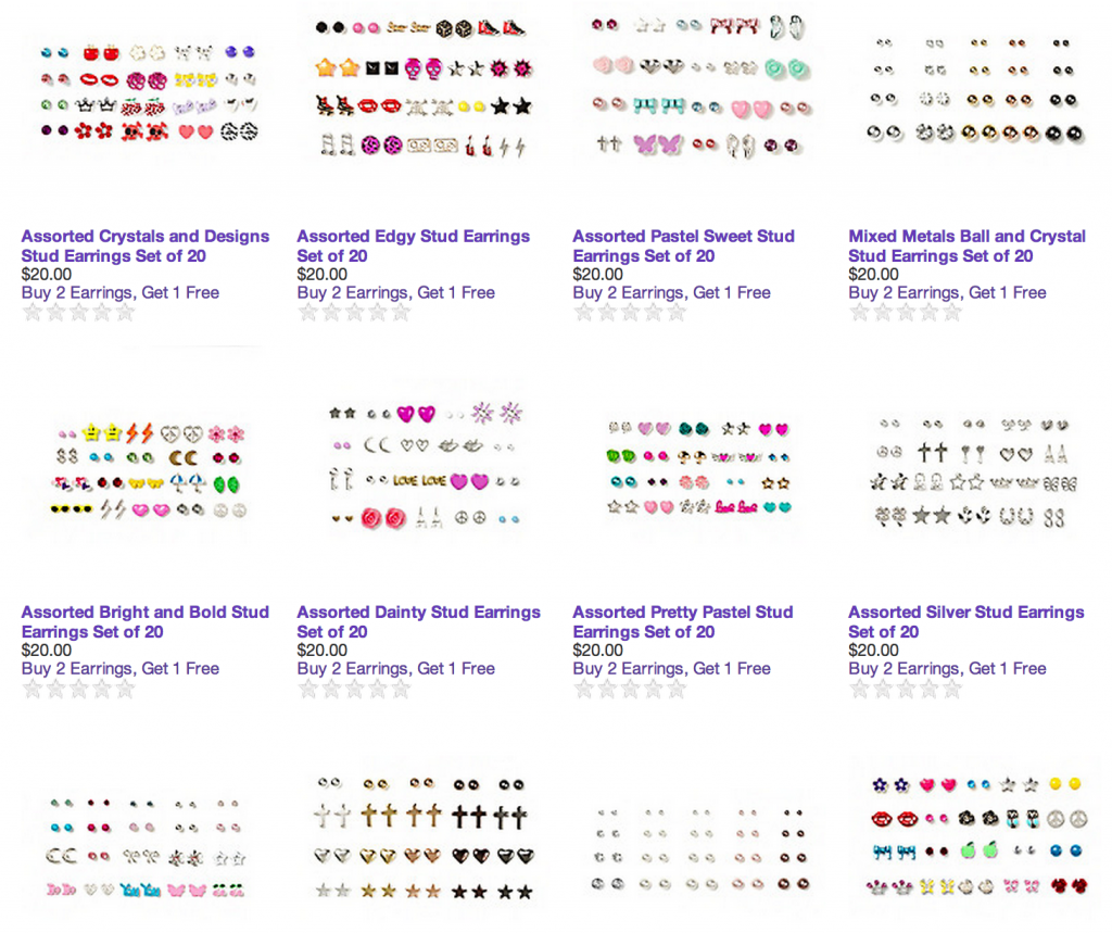 Claire's 20 Pairs of Earrings for Only 20! Plus, Get 10 in Bonus
