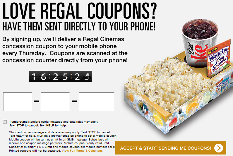Cinemark Concession Coupon For This Week! Regal Cinemas