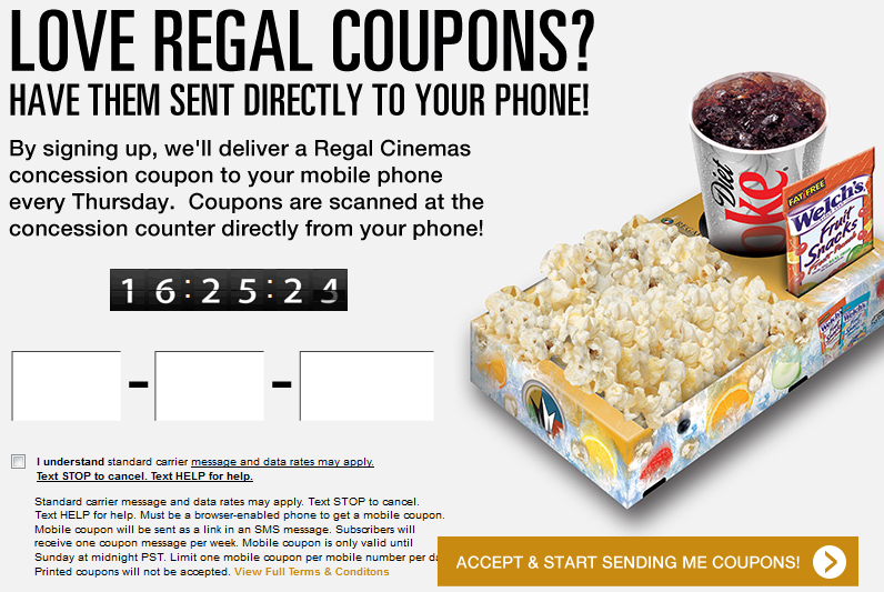 Cinemark Concession Coupon For This Week! Regal Cinemas New Coupon