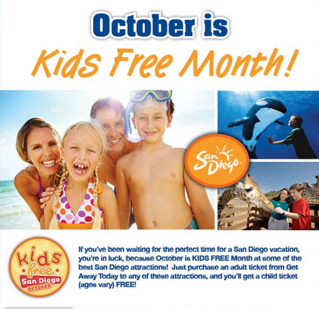 freebies2deals kids free october san diego