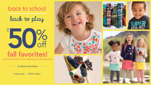 Carter's: Up To 50% Off Fall Favorites! Plus, Extra 15%-20% Off At ...