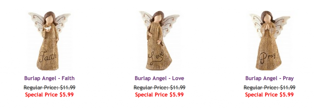 freebies2deals burlap angel deal