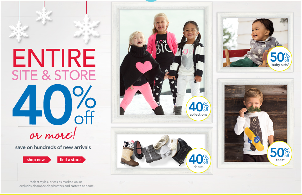 Carter's Fall Sale: Everything 40% Off Or More! Plus Extra 20% Off A ...