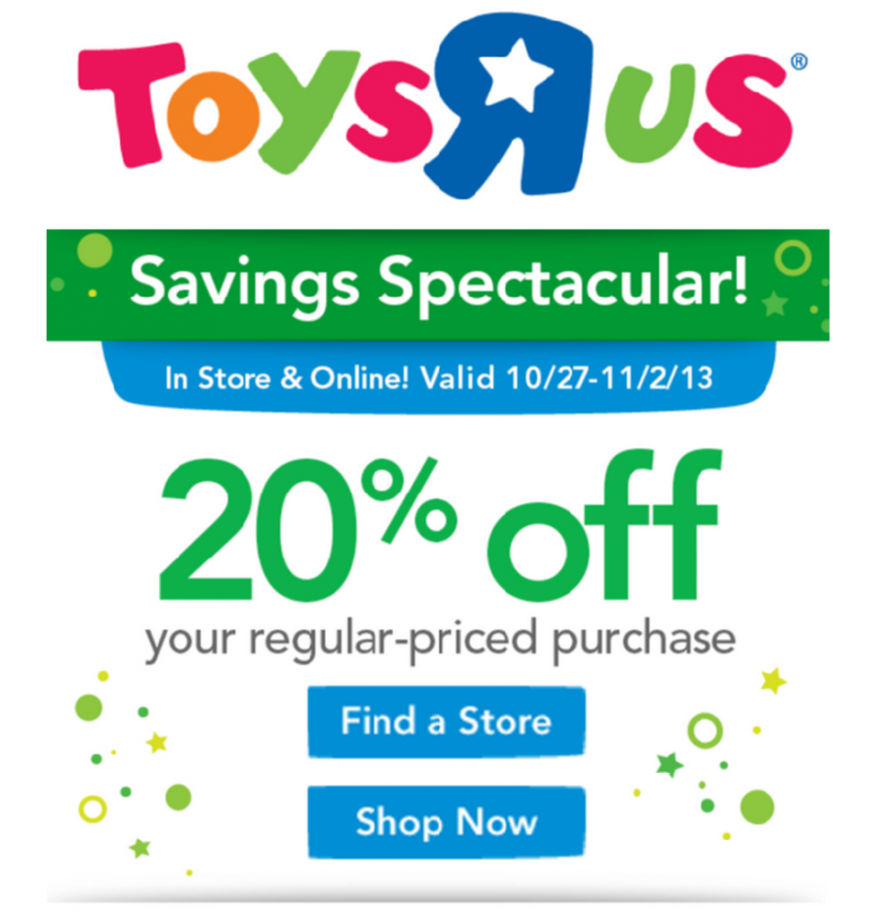 freebies2deals discoutn toysrus holidays