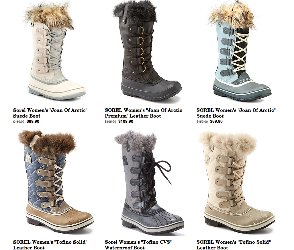 sorel tall boots sale