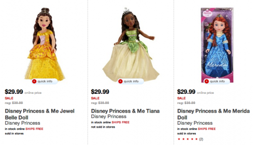 target disney princess dolls