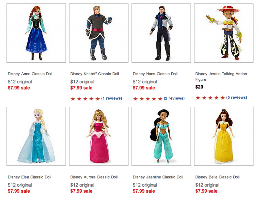 frozen character dolls