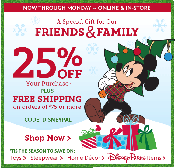 25 off Coupon for The Disney Store! and InStore) Freebies2Deals