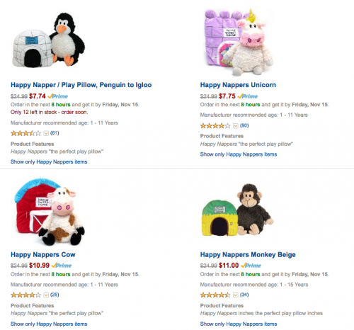 happy nappers on amazon