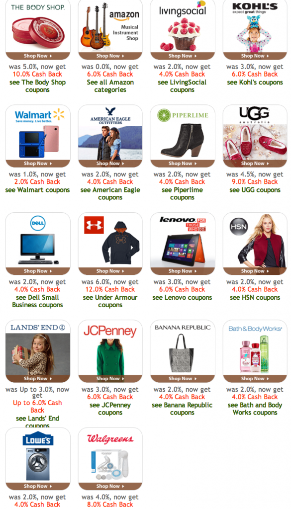 Holiday Kickoff Double Cash Back from Ebates!! You Get All of the Deals