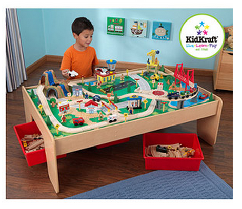 kidkraft train table track layout