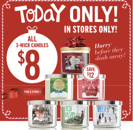 bath and body works 8 candle sale