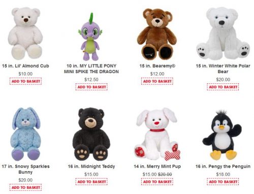 build a bear bear prices