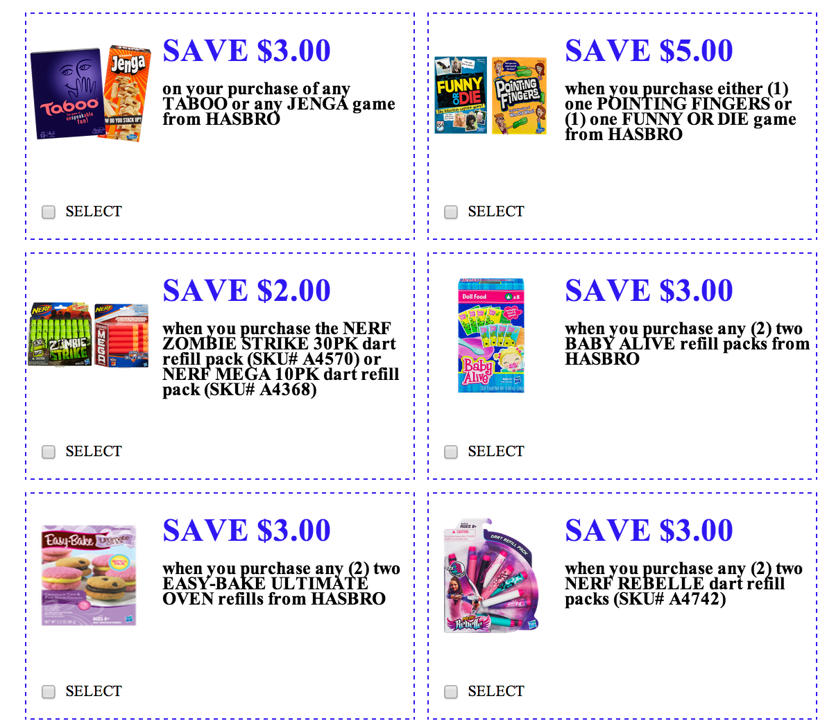 NEW Hasbro Toy/Game Coupons Out to Print Freebies2Deals