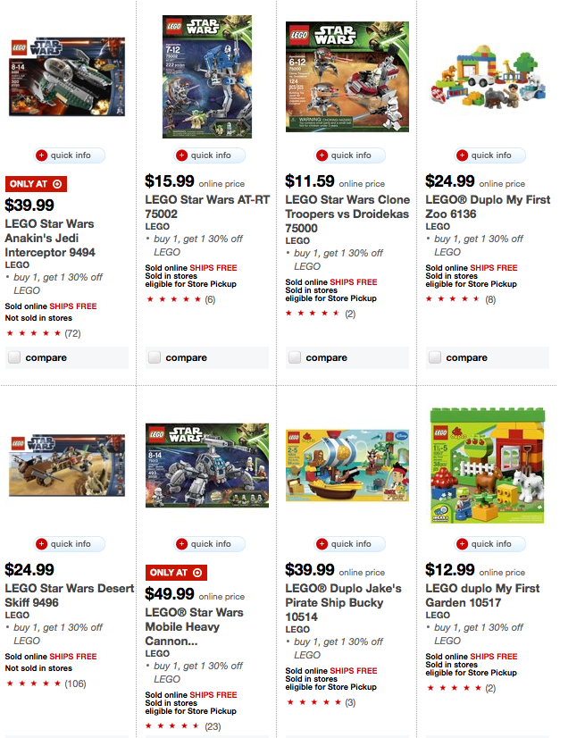 lego deals at target