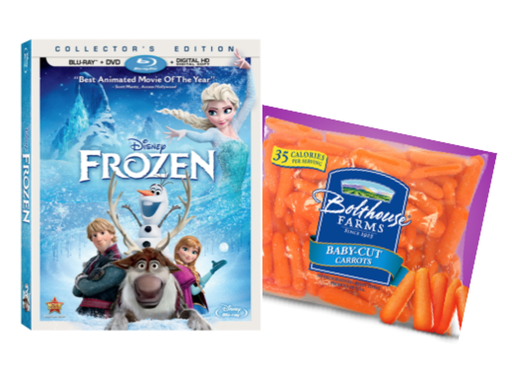 Disney s Frozen 5 00 Rebate With Purchase Of Bolthouse Baby Carrots 