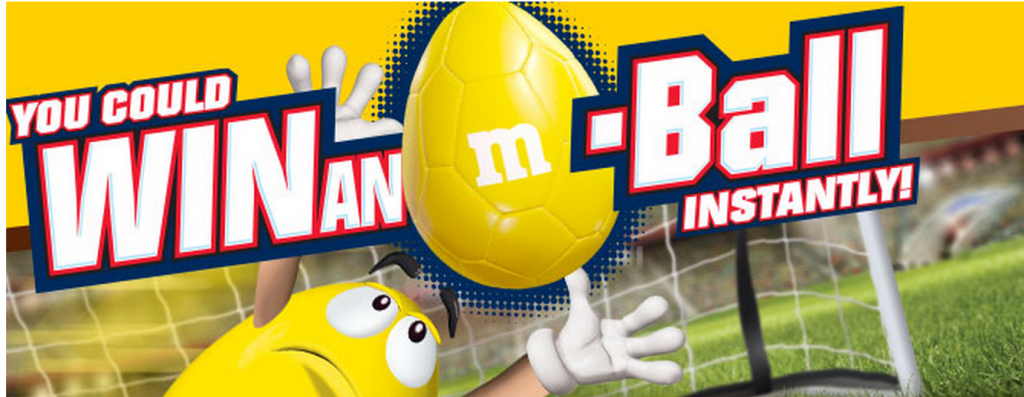 M&M free soccer ball
