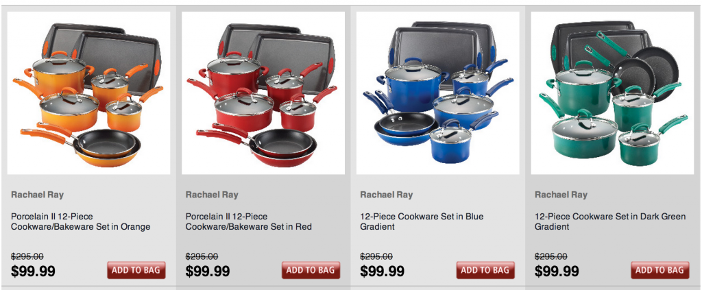 best price for rachael ray cookware