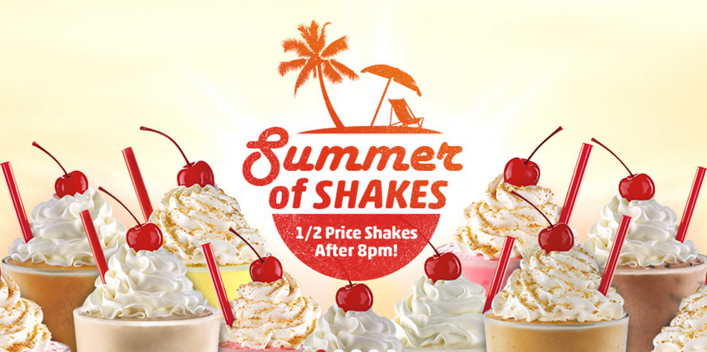 Half Price Summer Shakes at SONIC! And Happy Hour Everyday