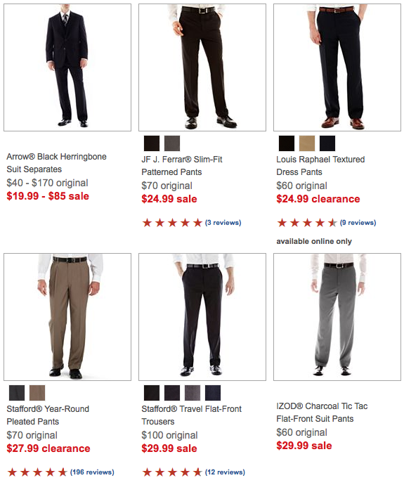 Men's Suits & Pants Sale At JCPenney! Plus, Get An Additional 15% Off ...
