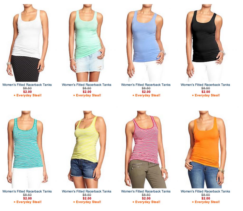 YAY!! 2 Women's Tanks from Old Navy! (You Can Purchase Online