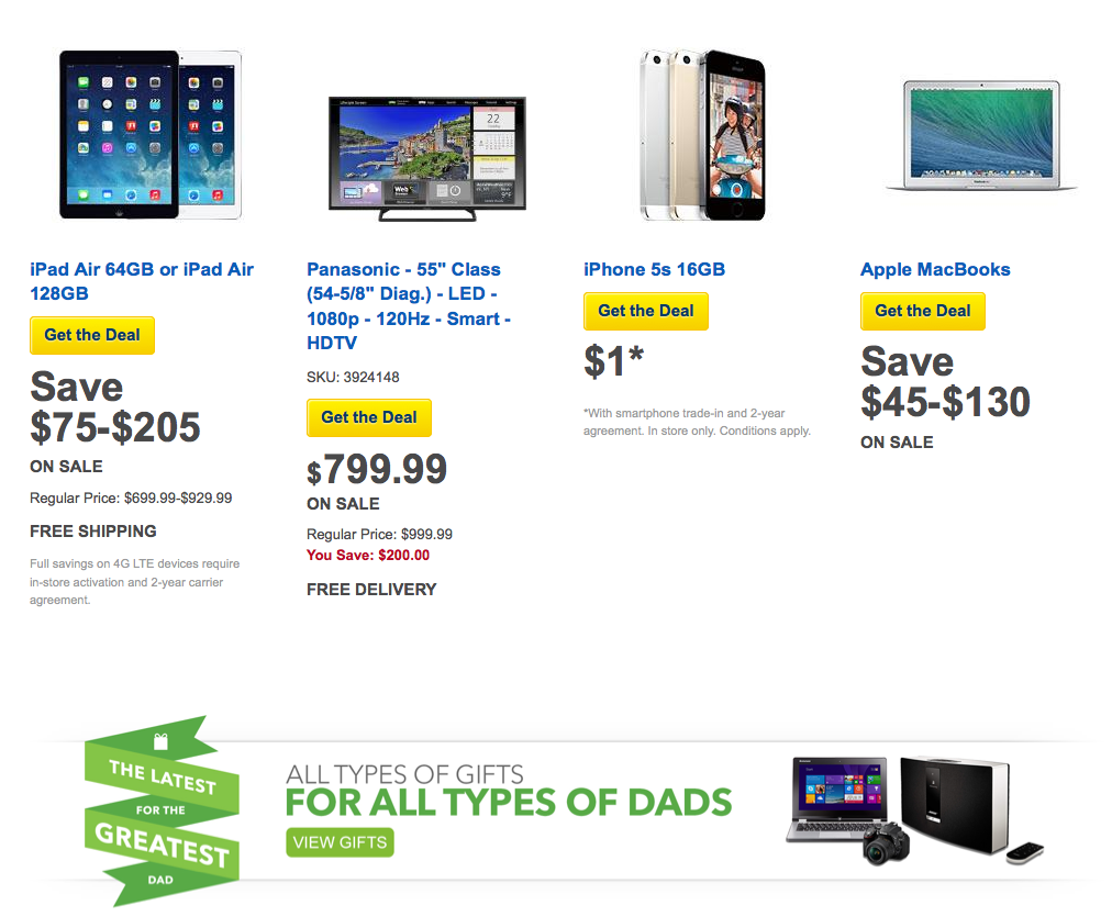 Best Buy Father's Day Sale 