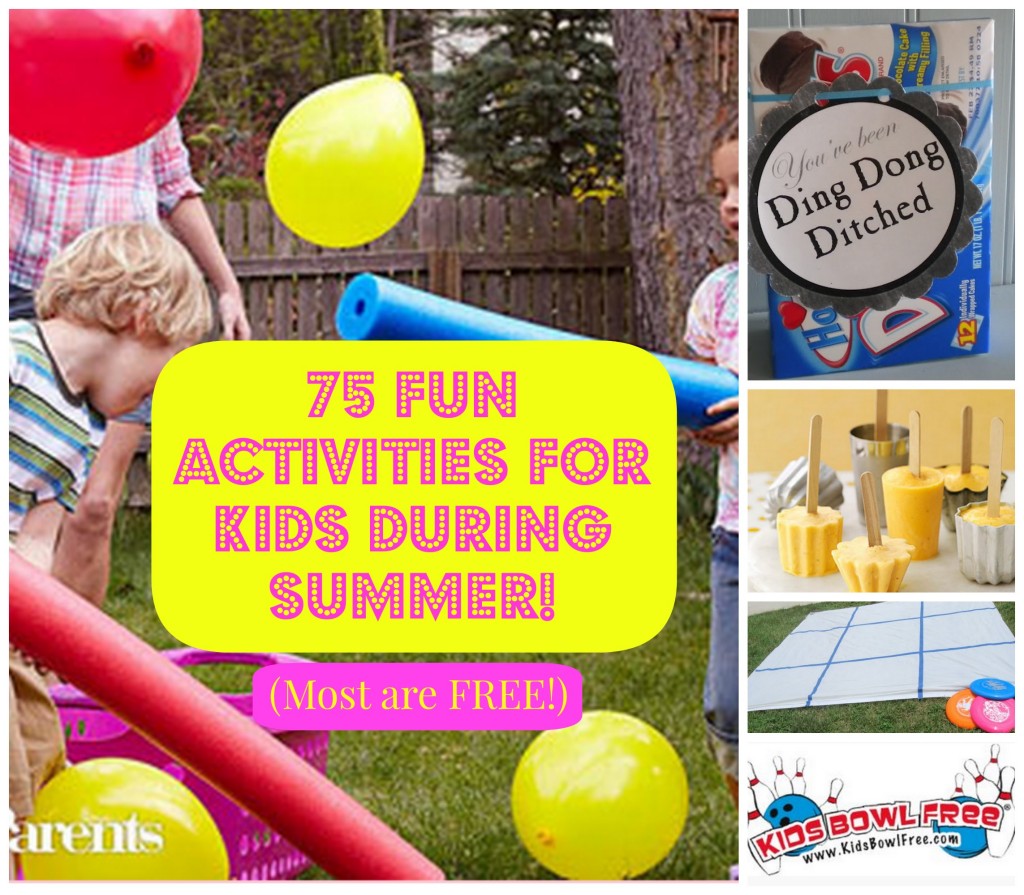 75 Fun Activities for Kids During Summer! (Most Are Free!) - Freebies2Deals