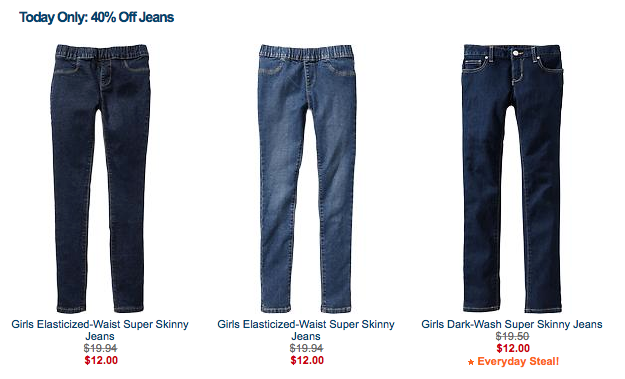 Old Navy: 40% Off Jeans For The Entire Family! (Today Only, Oct. 20th ...