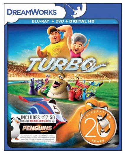 Best Buy Turbo Blu Ray Dvd Only 9 99 Get 7 50 In Free Movie Cash To See Penguins Of Madagascar In Theaters Freebies2deals