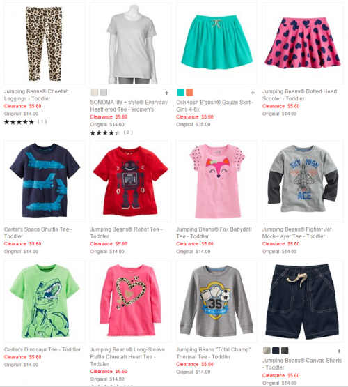 Kohls Tons Of Baby & Toddler Clothing 6.00 Or Less Plus An Extra 15