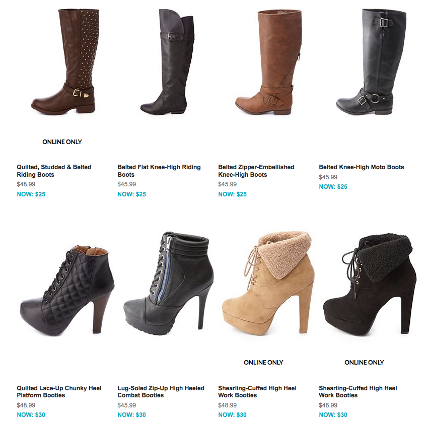 All Boots & Booties Are Only $20-$30 at Charlotte Russe! (Today Only ...