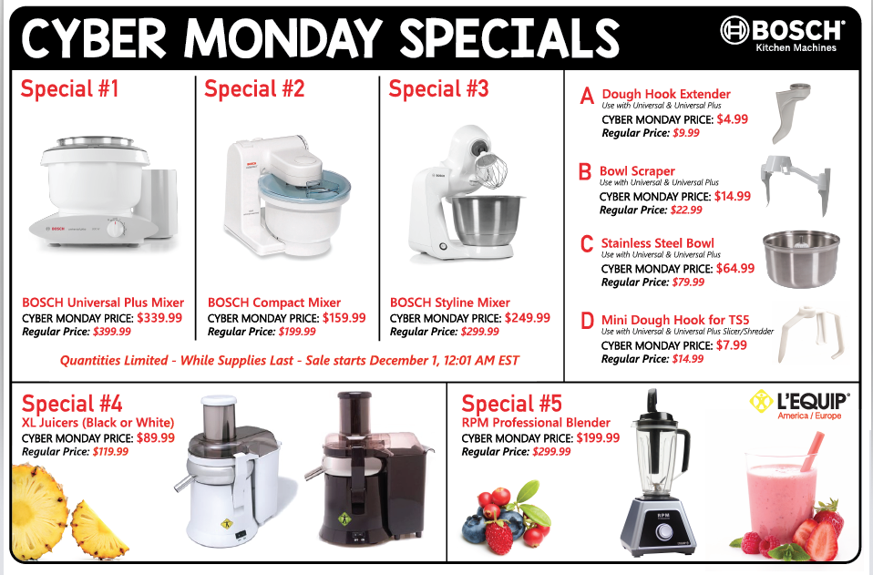 Bosch Cyber Monday Specials Quantities Are Limited