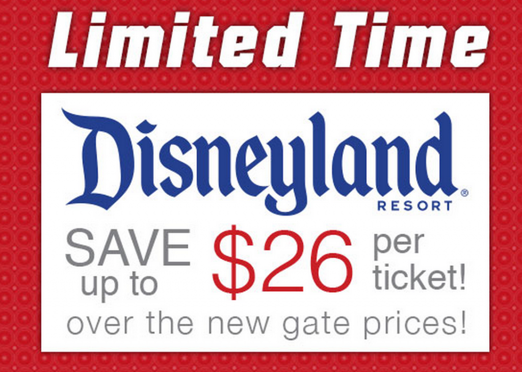 discounted tickets to disneyland