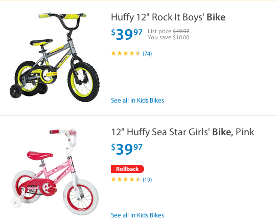 walmart online deals bikes