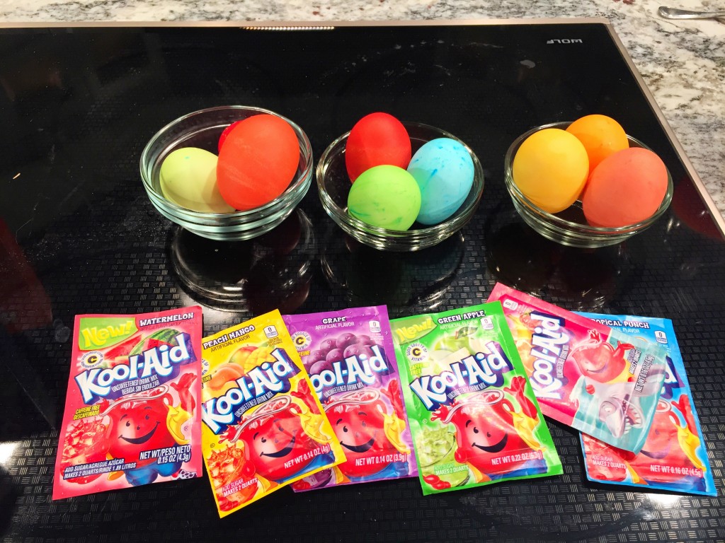 how to dye easter eggs with kool aid