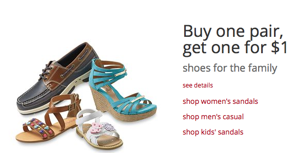 Kmart: Buy 1 Pair of Shoes, Get 1 Pair 